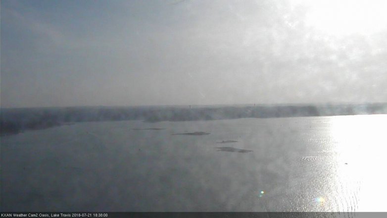 Lake Travis webcam, July 21, 2018 5:40 PM CT