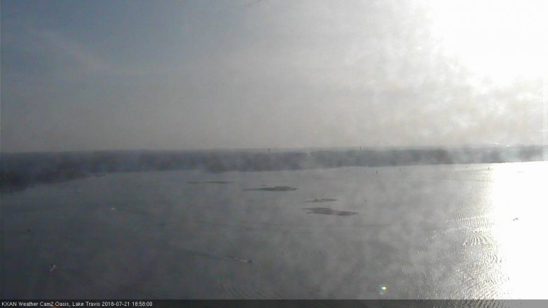 Lake Travis webcam, July 21, 2018 6:00 PM CT