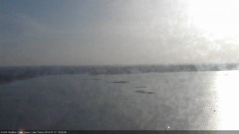 Lake Travis webcam, July 21, 2018 6:05 PM CT