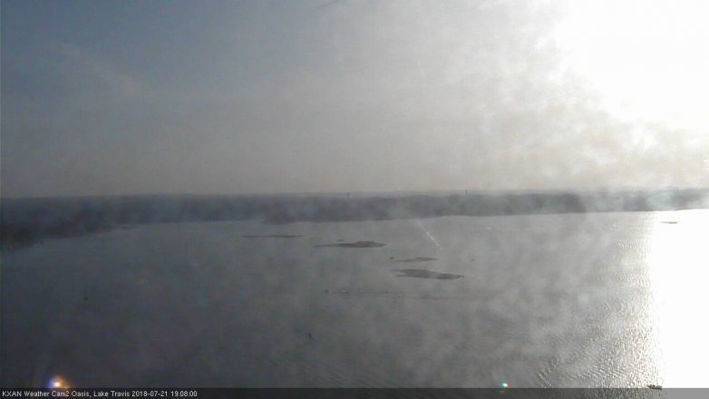 Lake Travis webcam, July 21, 2018 6:10 PM CT