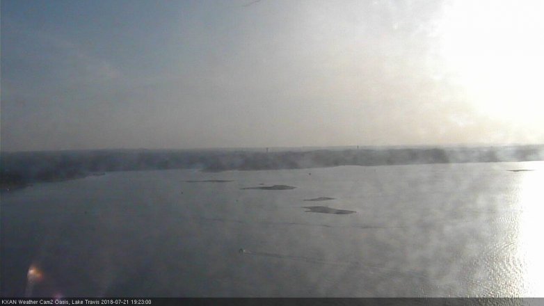 Lake Travis webcam, July 21, 2018 6:25 PM CT