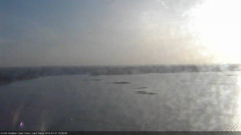 Lake Travis webcam, July 21, 2018 6:40 PM CT