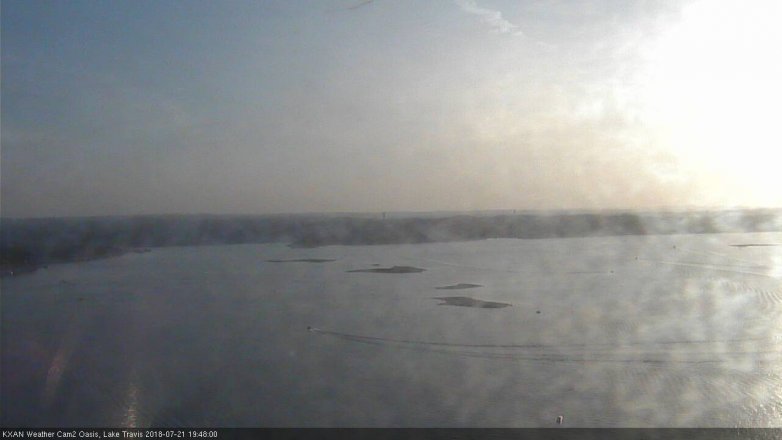 Lake Travis webcam, July 21, 2018 6:50 PM CT