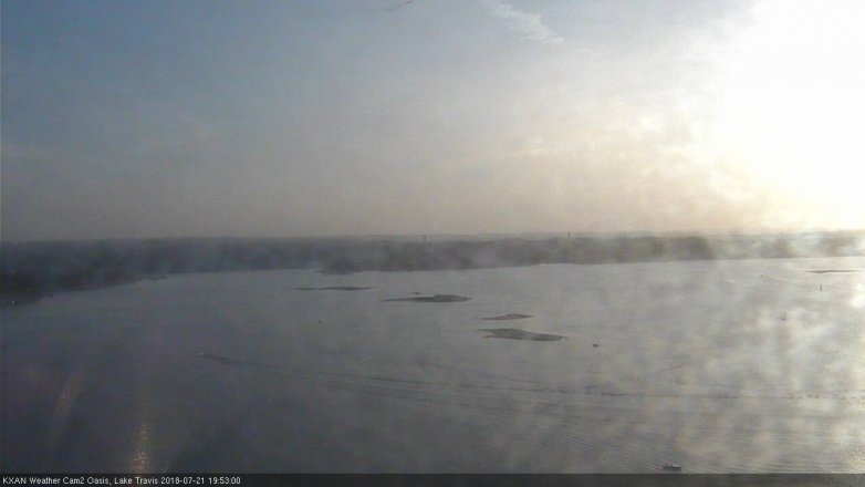 Lake Travis webcam, July 21, 2018 6:55 PM CT