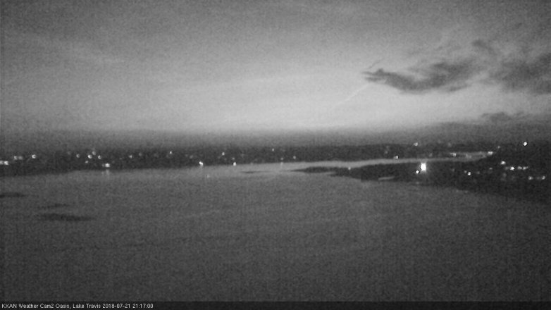 Lake Travis webcam, July 21, 2018 8:20 PM CT