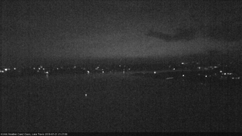 Lake Travis webcam, July 21, 2018 8:30 PM CT