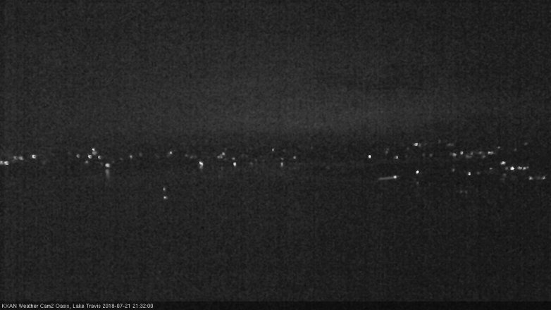 Lake Travis webcam, July 21, 2018 8:35 PM CT