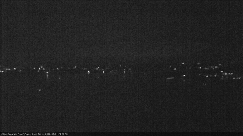 Lake Travis webcam, July 21, 2018 8:40 PM CT