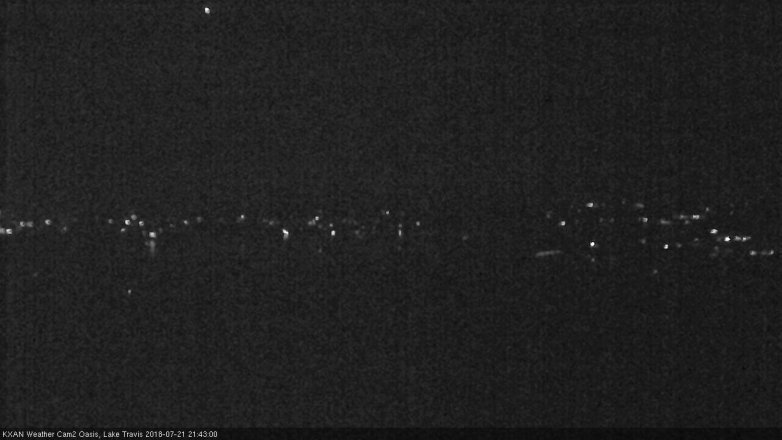 Lake Travis webcam, July 21, 2018 8:45 PM CT