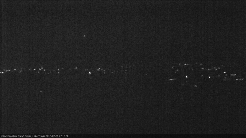 Lake Travis webcam, July 21, 2018 9:20 PM CT