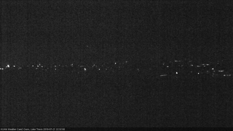 Lake Travis webcam, July 21, 2018 9:35 PM CT