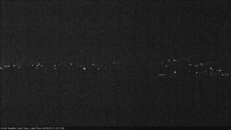 Lake Travis webcam, July 21, 2018 10:20 PM CT