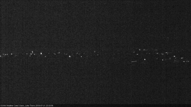 Lake Travis webcam, July 21, 2018 10:35 PM CT