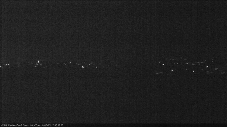 Lake Travis webcam, July 21, 2018 11:35 PM CT