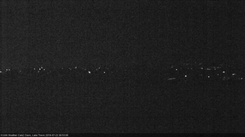 Lake Travis webcam, July 21, 2018 11:55 PM CT