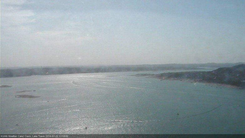 Lake Travis webcam, July 22, 2018 4:20 PM CT