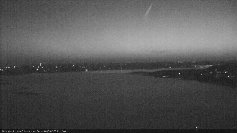 Lake Travis webcam, July 22, 2018 8:20 PM CT