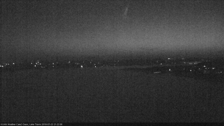 Lake Travis webcam, July 22, 2018 8:25 PM CT