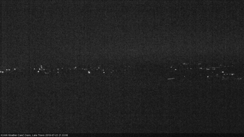 Lake Travis webcam, July 22, 2018 8:35 PM CT