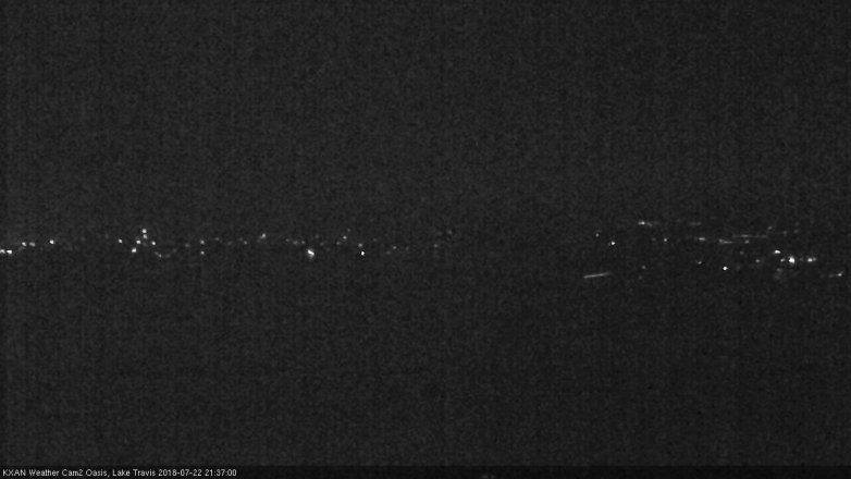 Lake Travis webcam, July 22, 2018 8:40 PM CT
