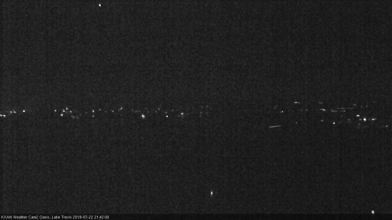Lake Travis webcam, July 22, 2018 8:45 PM CT