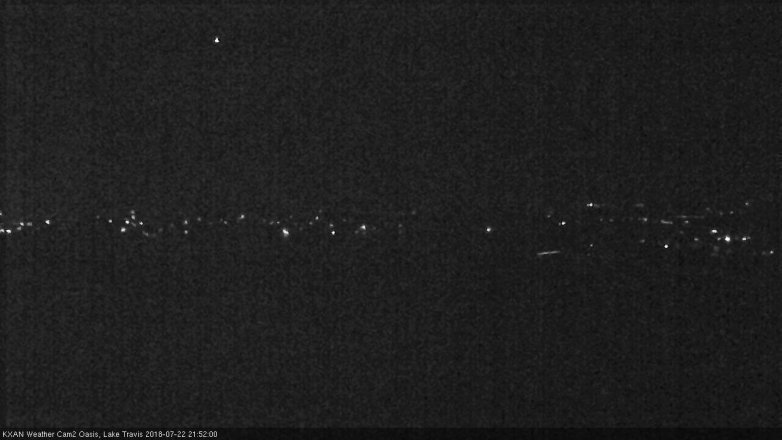 Lake Travis webcam, July 22, 2018 8:55 PM CT