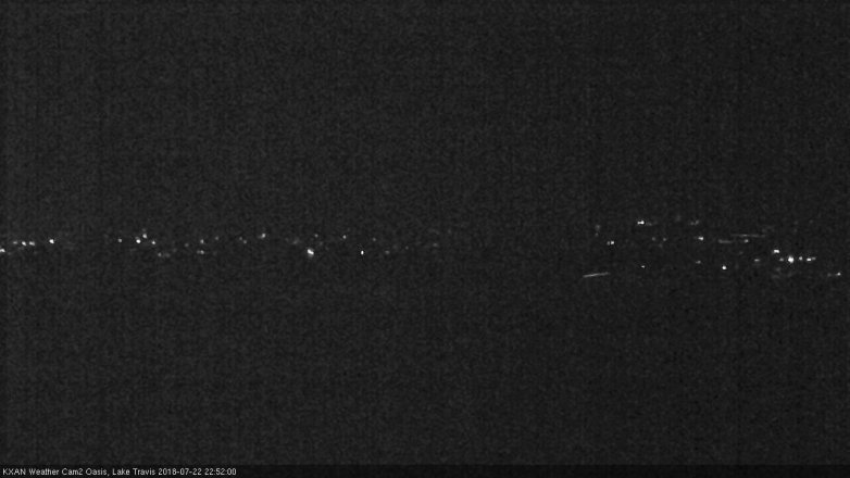 Lake Travis webcam, July 22, 2018 9:55 PM CT