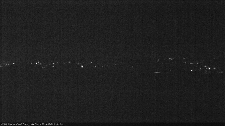 Lake Travis webcam, July 22, 2018 10:05 PM CT