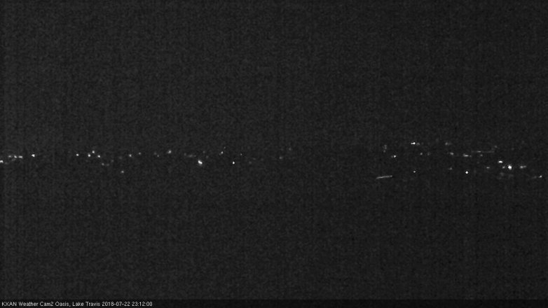 Lake Travis webcam, July 22, 2018 10:15 PM CT