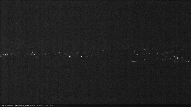 Lake Travis webcam, July 22, 2018 10:20 PM CT