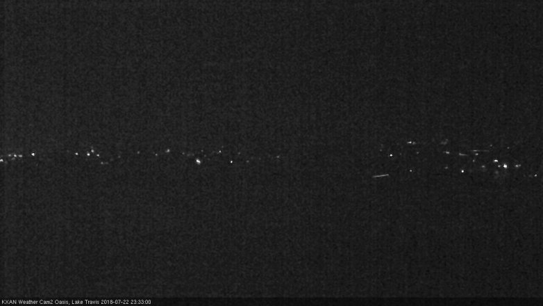 Lake Travis webcam, July 22, 2018 10:35 PM CT