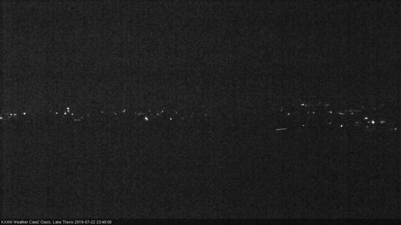 Lake Travis webcam, July 22, 2018 10:50 PM CT