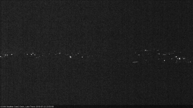 Lake Travis webcam, July 22, 2018 10:55 PM CT