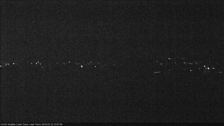 Lake Travis webcam, July 22, 2018 11:00 PM CT