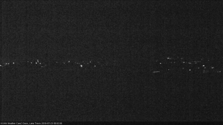Lake Travis webcam, July 22, 2018 11:05 PM CT