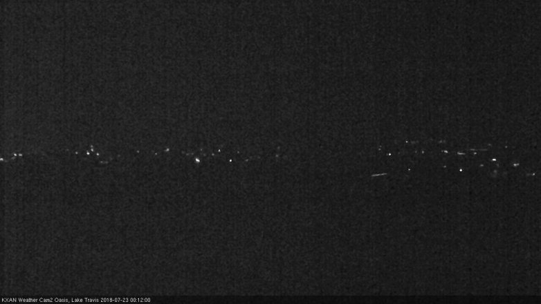 Lake Travis webcam, July 22, 2018 11:15 PM CT