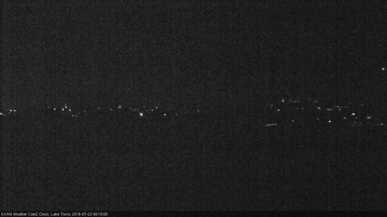 Lake Travis webcam, July 22, 2018 11:20 PM CT