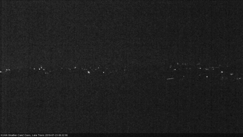 Lake Travis webcam, July 22, 2018 11:35 PM CT