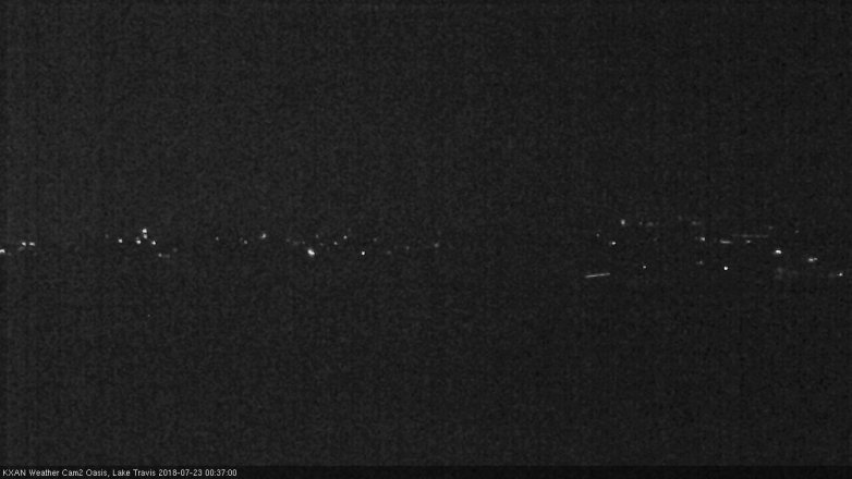 Lake Travis webcam, July 22, 2018 11:40 PM CT