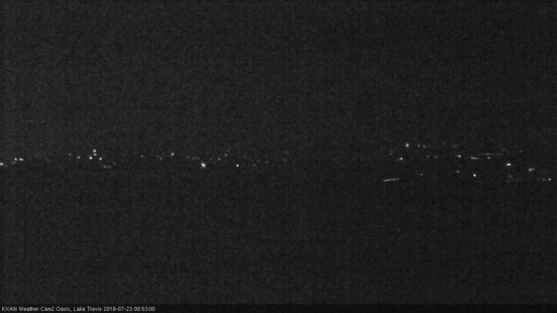 Lake Travis webcam, July 22, 2018 11:55 PM CT
