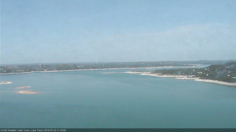 Lake Travis webcam, July 23, 2018 10:20 AM CT