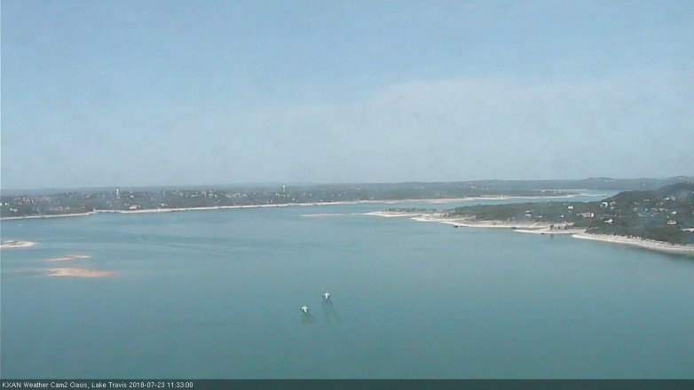 Lake Travis webcam, July 23, 2018 10:35 AM CT