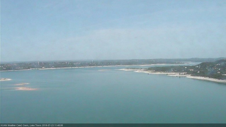 Lake Travis webcam, July 23, 2018 10:50 AM CT