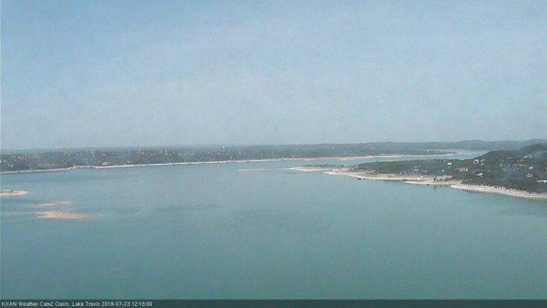 Lake Travis webcam, July 23, 2018 11:20 AM CT