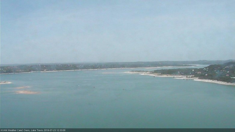 Lake Travis webcam, July 23, 2018 11:35 AM CT