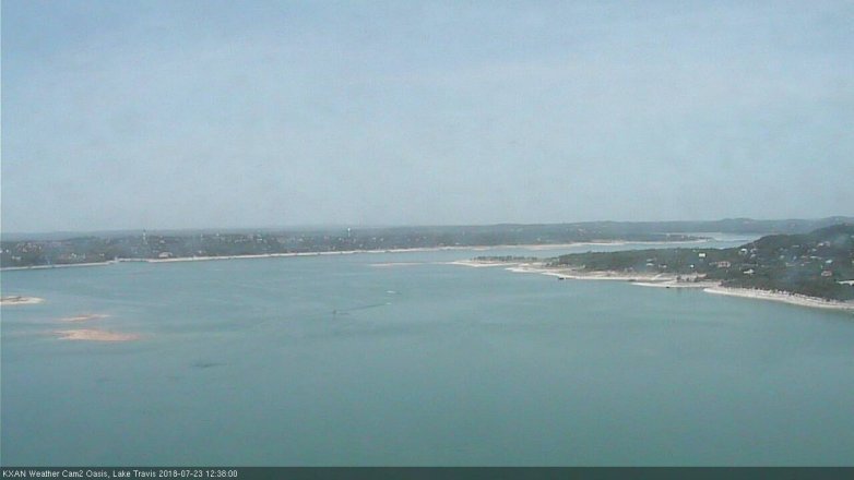 Lake Travis webcam, July 23, 2018 11:40 AM CT
