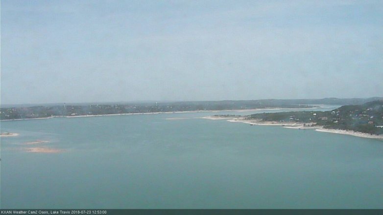 Lake Travis webcam, July 23, 2018 11:55 AM CT