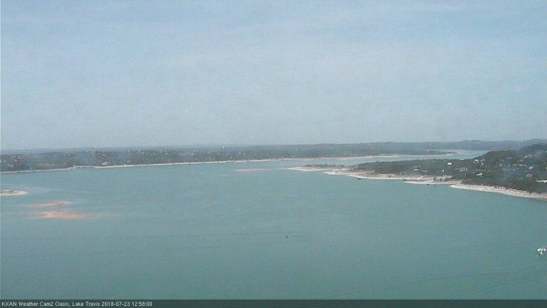Lake Travis webcam, July 23, 2018 12:00 PM CT