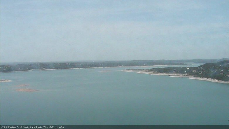 Lake Travis webcam, July 23, 2018 12:20 PM CT