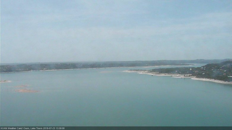 Lake Travis webcam, July 23, 2018 12:40 PM CT